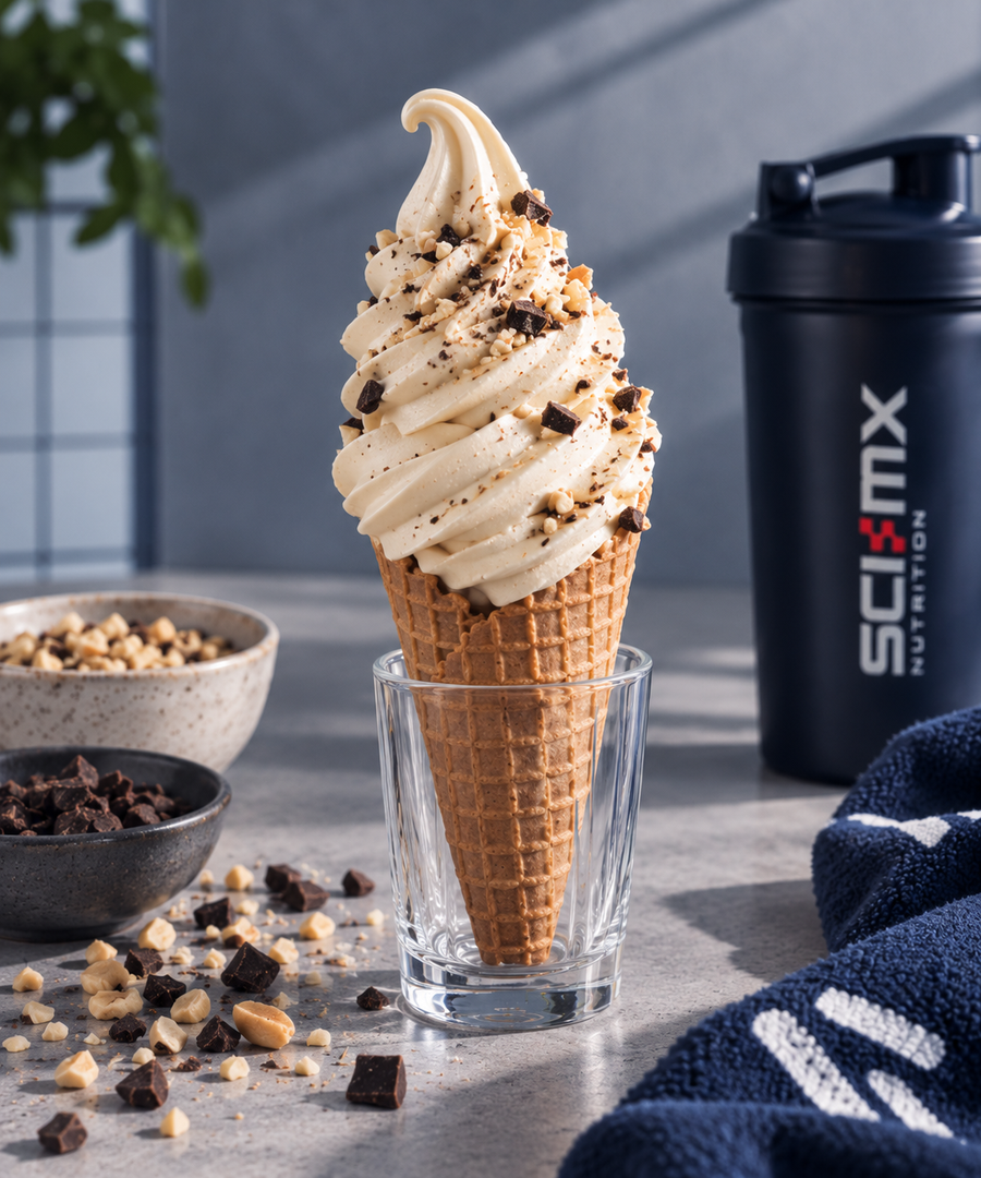 SCI-MX protein soft serve made with V-Gain