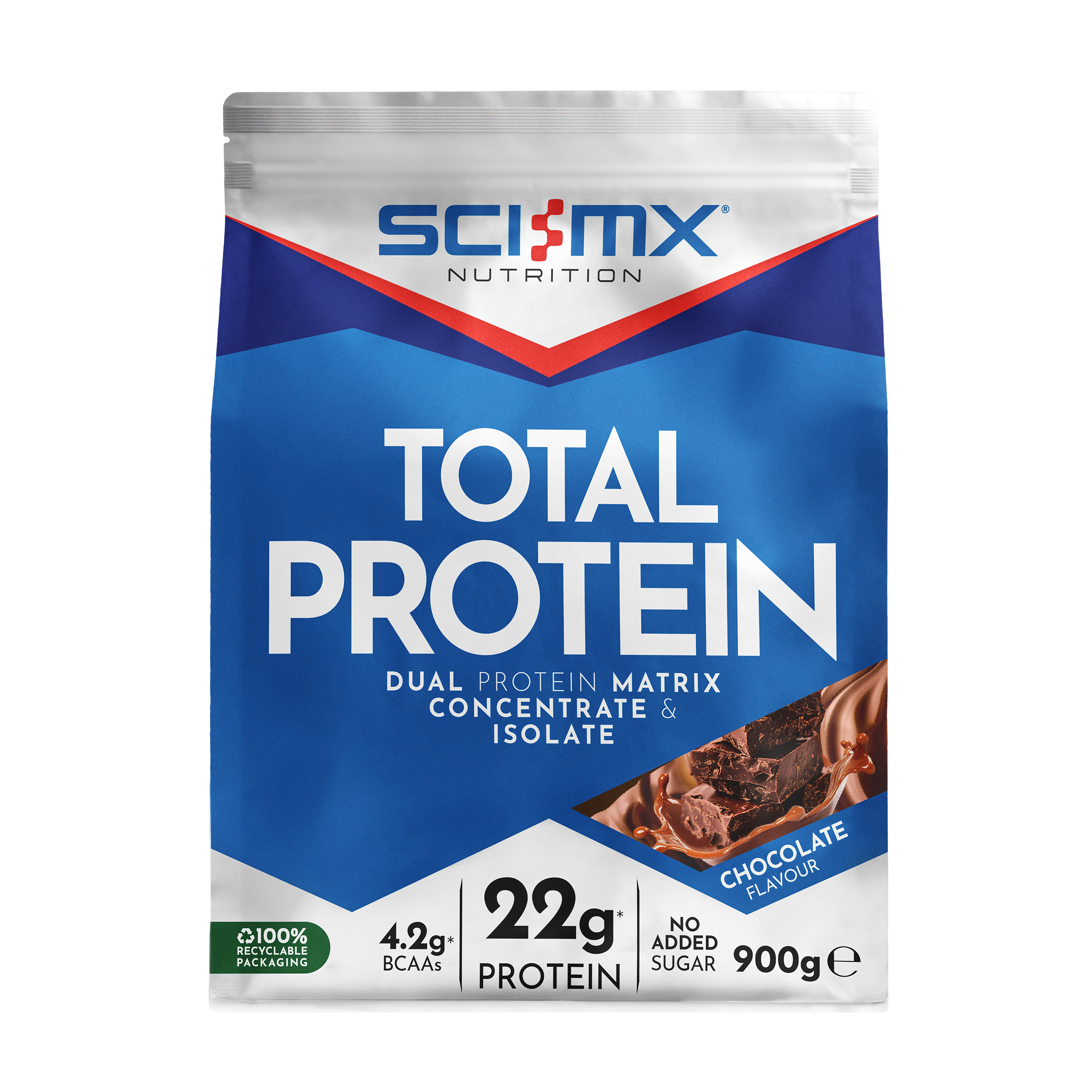 Total Protein Chocolate - Chocolate flavor protein powder by SCI-MX